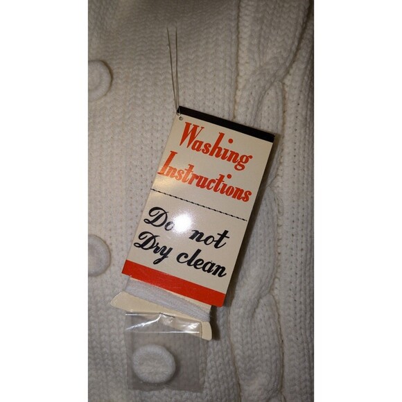 NWT VINTAGE Mary Lewis For Sears Women's 42‎ Large Cardigan Sweater Grannycore - Picture 6 of 9